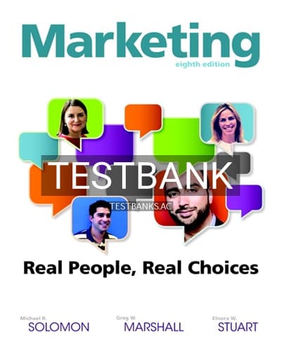 Test Bank for Marketing Real People Real Choices 8th Edition by Solomon cover