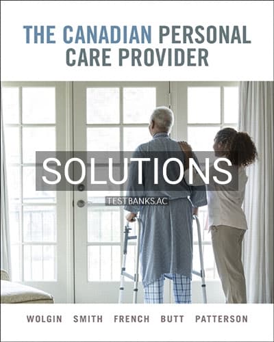 Solutions for Canadian Personal Care Provider 1st Edition by Wolgin cover