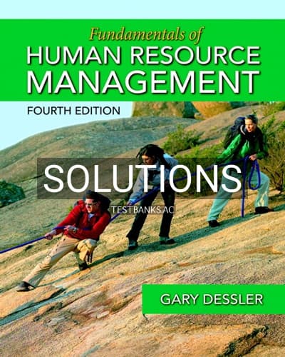 Solutions for Fundamentals of Human Resource Management 4th Edition by Gary Dessler cover
