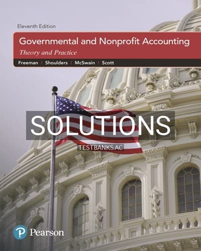 Solutions for Governmental and Nonprofit Accounting 11th Edition by Freeman cover