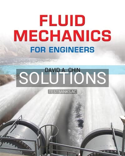 Solutions for Fluid Mechanics for Engineers 1st Edition by Chin cover