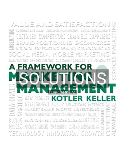 Solutions for Framework for Marketing Management 6th Edition by Kotler cover