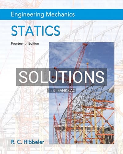 Solutions for Engineering Mechanics Statics 14th Edition by Hibbeler cover