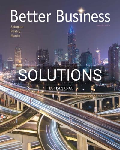 Solutions for Better Business 4th Edition by Solomon cover