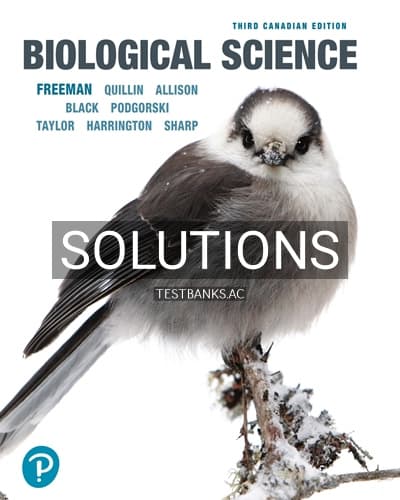 Solutions for Biological Science 3rd Edition by Freeman cover