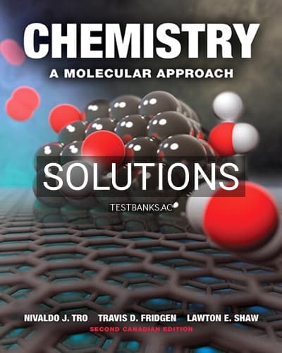 Solutions for Chemistry A Molecular Approach 2nd Edition by Tro cover