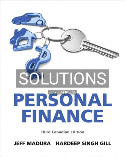 Solutions for Personal Finance 3rd Edition by Madura cover
