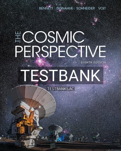 Test Bank for Cosmic Perspective The Solar System 8th Edition by Bennett cover