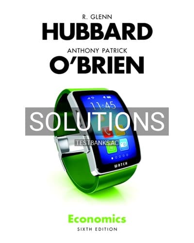 Solutions for Economics 6th Edition by Hubbard cover