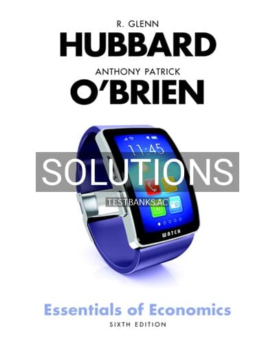 Solutions for Essentials of Economics 5th Edition by Hubbard cover