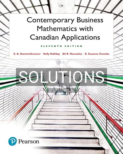 Solutions for Contemporary Business Mathematics 11th Edition by Hummelbrunner cover