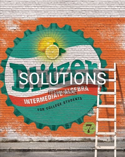 Solutions for Intermediate Algebra for College Students 7th Edition by Blitzer cover