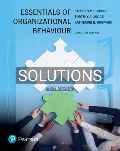 Solutions for Essentials of Organizational Behaviour 1st Edition by Robbins cover