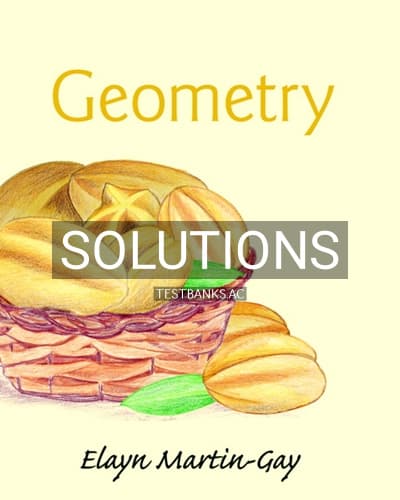 Solutions for Geometry 1st Edition by Martin Gay cover