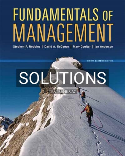 Solutions for Fundamentals of Management 8th Edition by Robbins cover