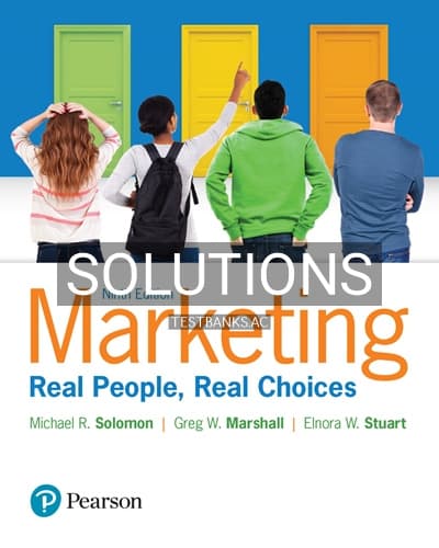 Solutions for Marketing Real People Real Choices 9th Edition by Solomon cover