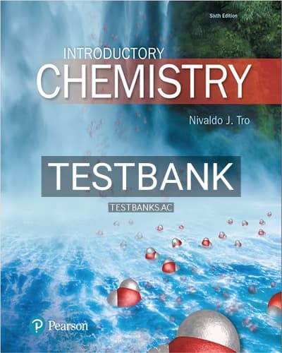 Test Bank for Introductory Chemistry 6th Edition by Tro cover
