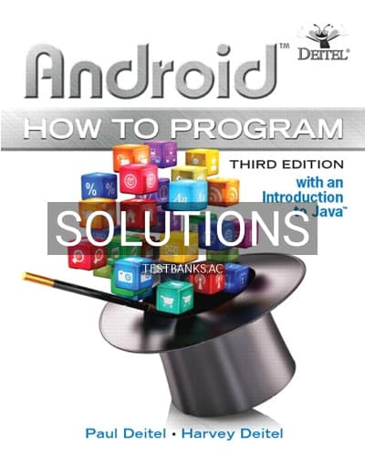 Solutions for Android How to Program 3rd Edition by Deitel cover