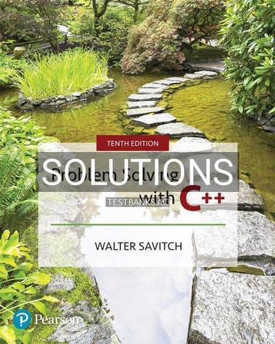 Solutions for Problem Solving with C++ 10th Edition by Savitch cover