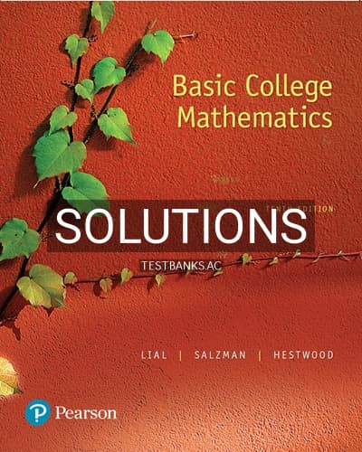 Solutions for Basic College Mathematics 10th Edition by Lial cover