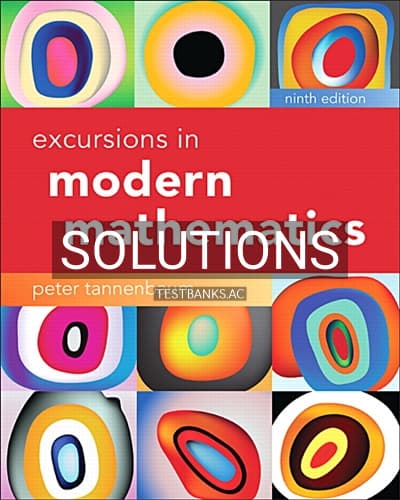 Solutions for Excursions in Modern Mathematics 9th Edition by Tannenbaum cover