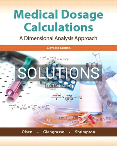 Solutions for Medical Dosage Calculations 11th Edition by Emeritus cover