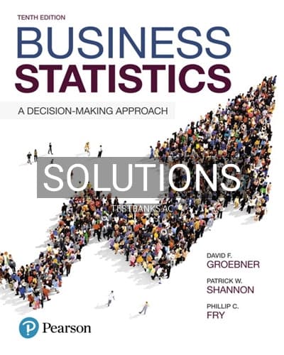 Solutions for Business Statistics 10th Edition by Groebner cover