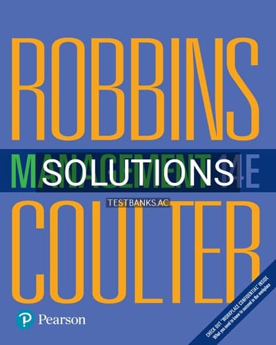 Solutions for Management 14th Edition by Robbins cover