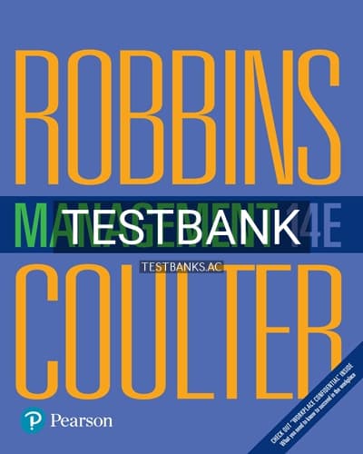 Test Bank for Management 14th Edition by Robbins cover