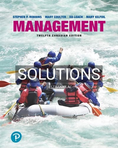 Solutions for Management 12th Edition by Robbins cover