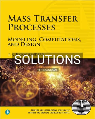 Solutions for Mass Transfer Processes 1st Edition by Ramachandran cover