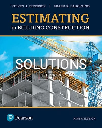 Solutions for Estimating in Building Construction 9th Edition by Peterson cover