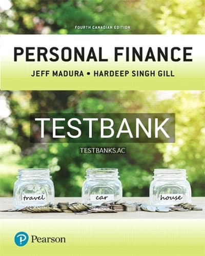 Test Bank for Personal Finance 4th Edition by Madura cover