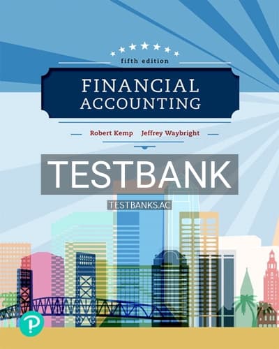 Test Bank for Financial Accounting 5th Edition by Kemp cover