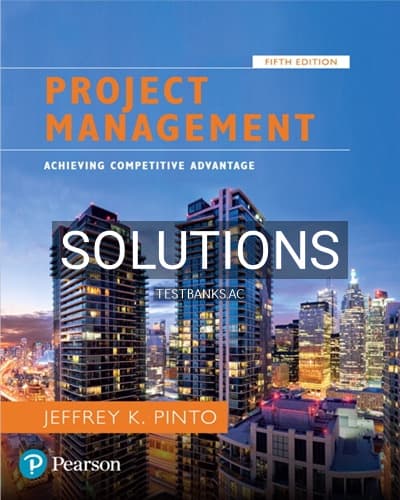 Solutions for Project Management Achieving Competitive Advantage 5th Edition by Pinto cover