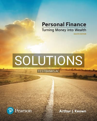 Solutions for Personal Finance 8th Edition by Keown cover