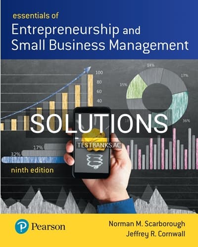Solutions for Essentials of Entrepreneurship and Small Business Management 9th Edition by Scarborough cover
