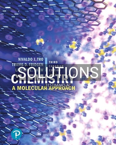 Solutions for Chemistry A Molecular Approach 3rd Edition by Tro cover