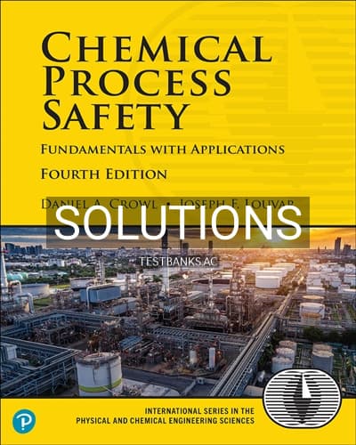 Solutions for Chemical Process Safety 4th Edition by Crowl cover