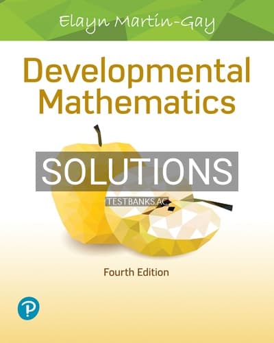 Solutions for Developmental Mathematics 4th Edition by Martin Gay cover