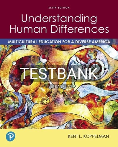 Test Bank for Understanding Human Differences 6th Edition by Koppelman cover
