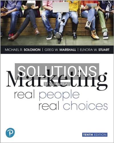 Solutions for Marketing Real People Real Choices 10th Edition by Solomon cover