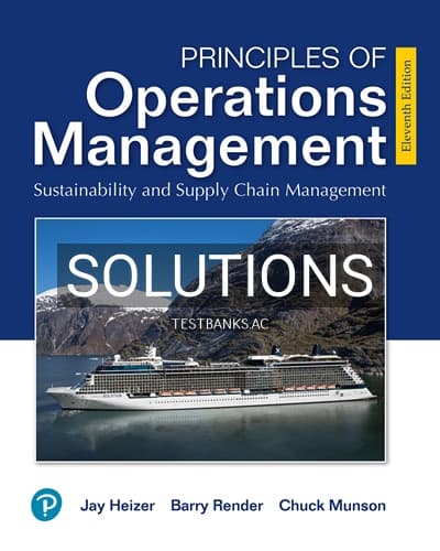 Solutions for Principles of Operations Management 11th Edition by Heizer cover