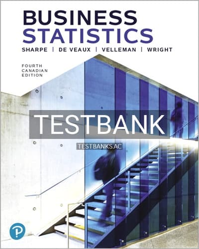 Test Bank for Business Statistics 4th Edition by Sharpe cover