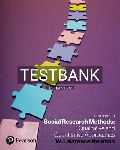 Test Bank for Social Research Methods 8th Edition by Neuman cover