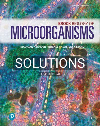 Solutions for Brock Biology of Microorganisms 16th Edition by Madigan cover