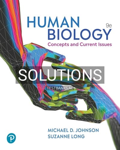 Solutions for Human Biology 9th Edition by Johnson cover