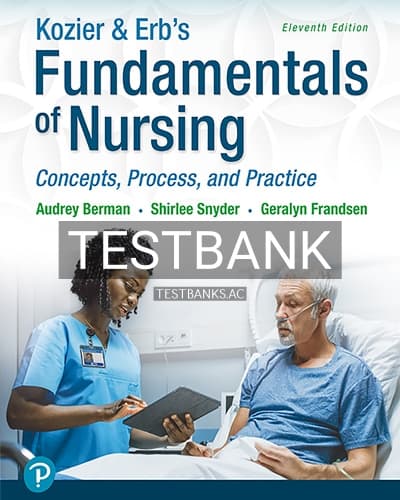 Test Bank for Kozier and Erbs Fundamentals of Nursing 11th Edition by Berman cover