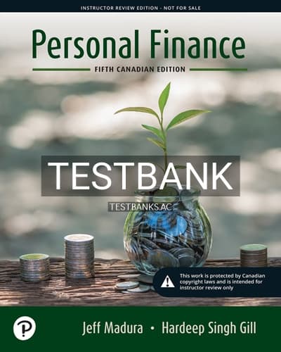 Test Bank for Personal Finance 5th Edition by Madura cover