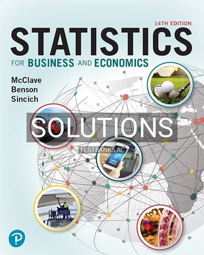 Solutions for Statistics for Business and Economics 14th Edition by McClave cover
